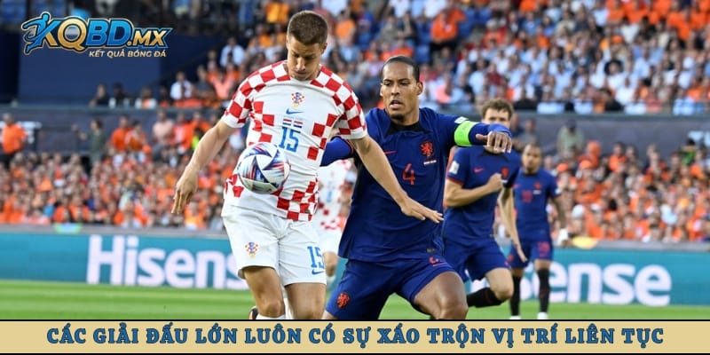 Các giải đấu lớn luôn có sự xáo trộn vị trí liên tục