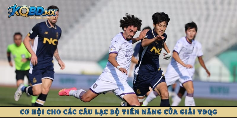 Cơ hội cho các câu lạc bộ tiền năng của giải VĐQG tại Hàn Quốc