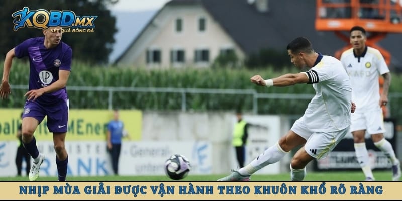 Nhịp mùa giải được vận hành theo khuôn khổ rõ ràng