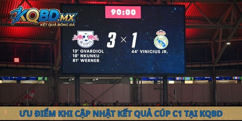 Ưu điểm khi cập nhật kết quả Cúp C1 tại KQBD